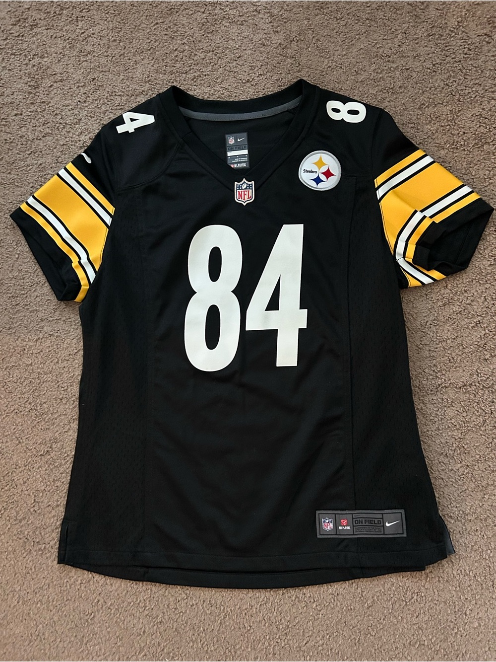 Nike Pittsburgh Steelers #84 Antonio Brown Women's NFL Jersey Top M